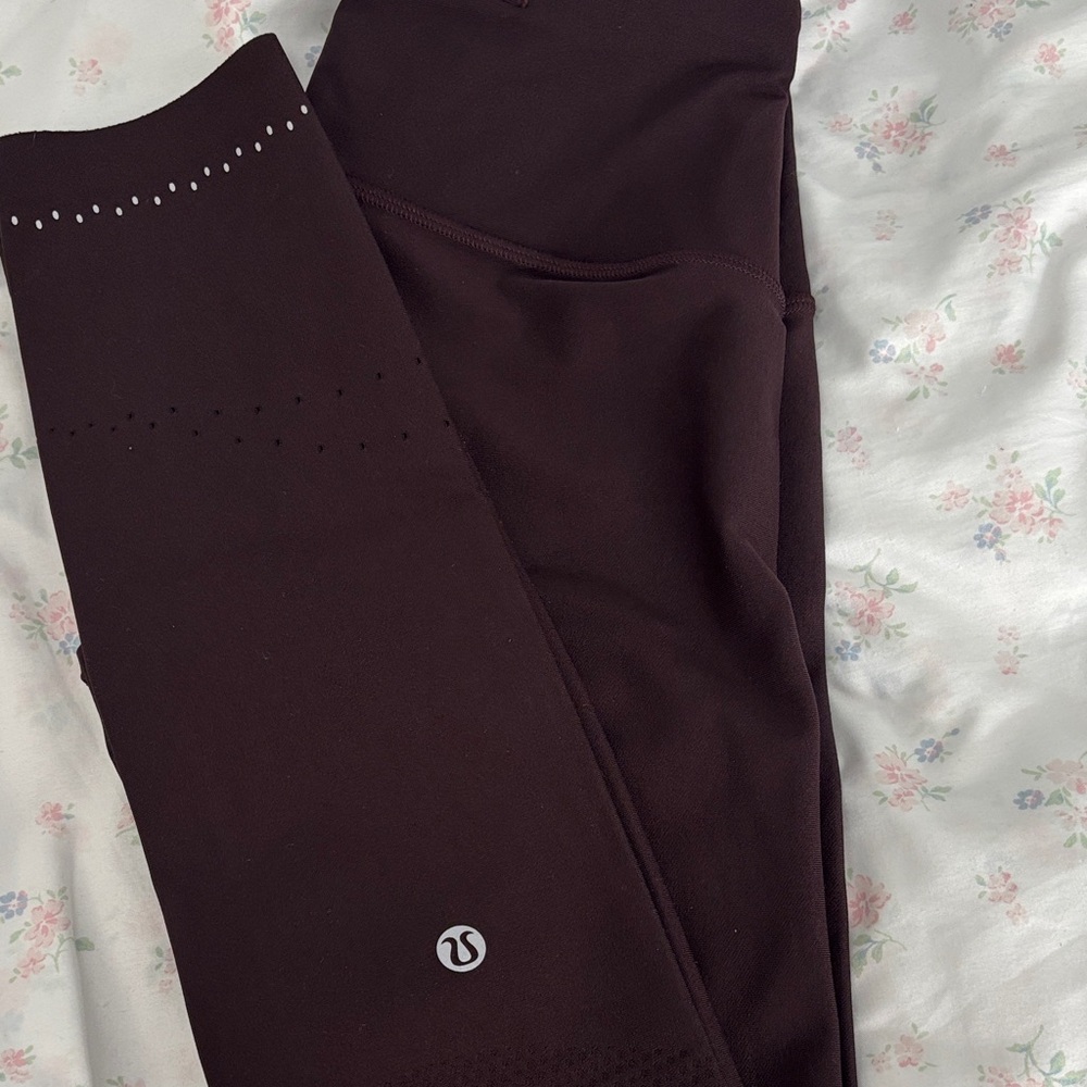 lululemon athletica Burgundy High-Rise Leggings